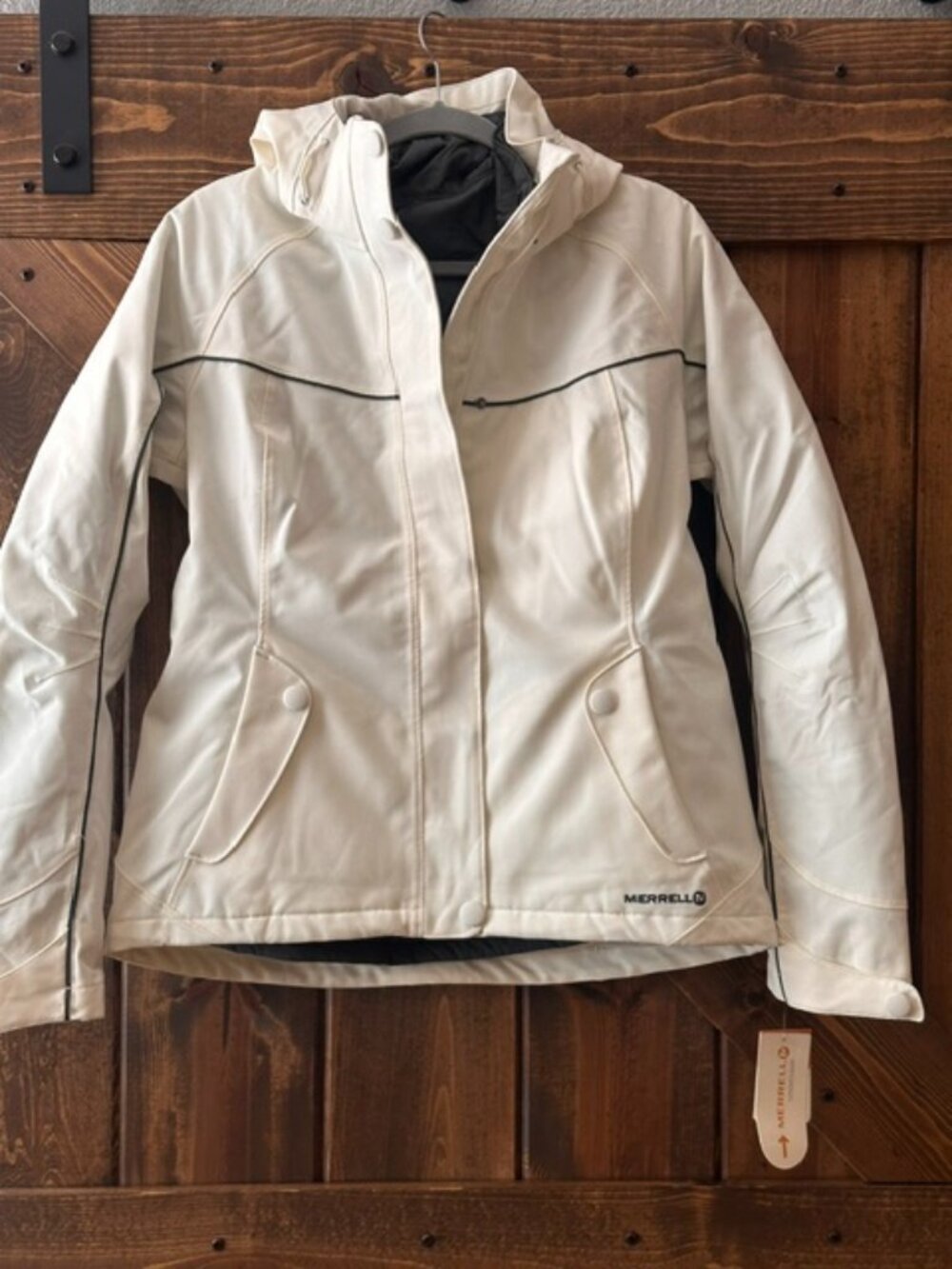 Merrell | Women Jacket Hooded Opti-Shell w/ Snap in Lining Sz S NWT